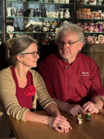 Im Gespräch mit Birgit und Joachim Plumbaum.